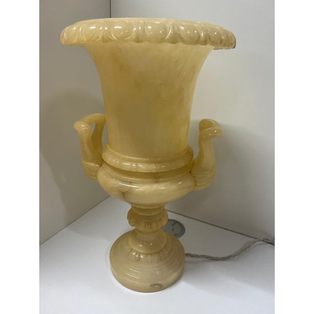 Alabaster Table Lamp, 1970s For Sale - Image 10 of 12