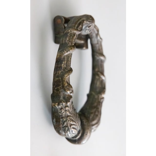 19th Century French Brass Lion Door Knocker For Sale In Houston - Image 6 of 9