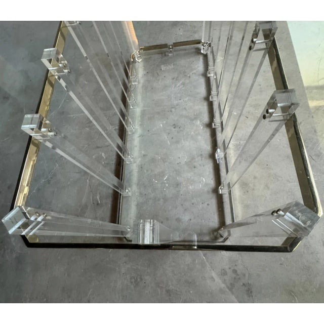 1970s Lucite Hollywood Regency Style Dining Table For Sale In Austin - Image 6 of 11