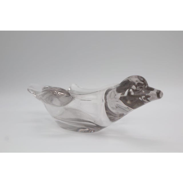 Mid-Century Modern Mid-Century Sculptural Crystal Bird Vide-Poche from Vannes, 1960s For Sale - Image 3 of 4