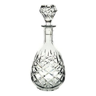 Rogaska Crystal Hamilton Lead Crystal Decanter With Stopper 10.75" For Sale