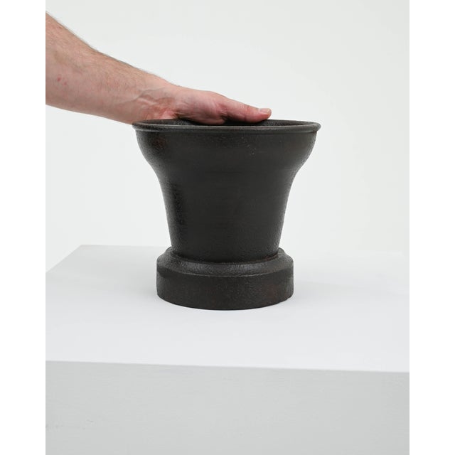 Black 19th Century French Cast Iron Mortar For Sale - Image 8 of 18