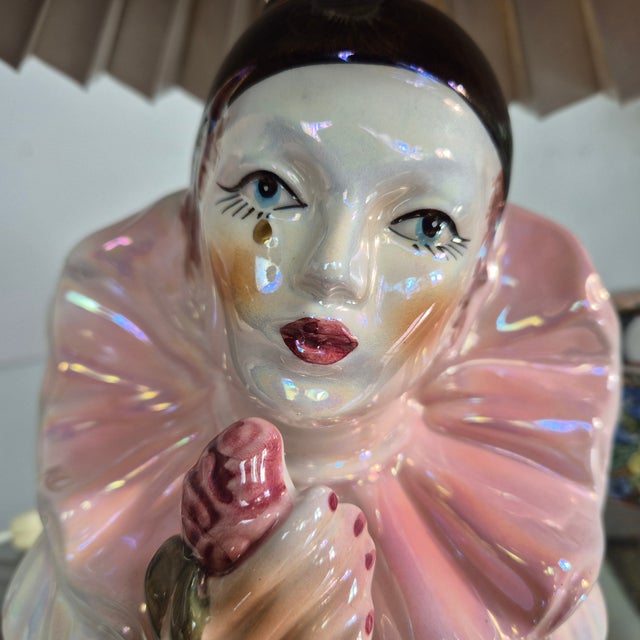 Black Vintage Pierrot Table Lamp, Italy, 1980s For Sale - Image 8 of 10