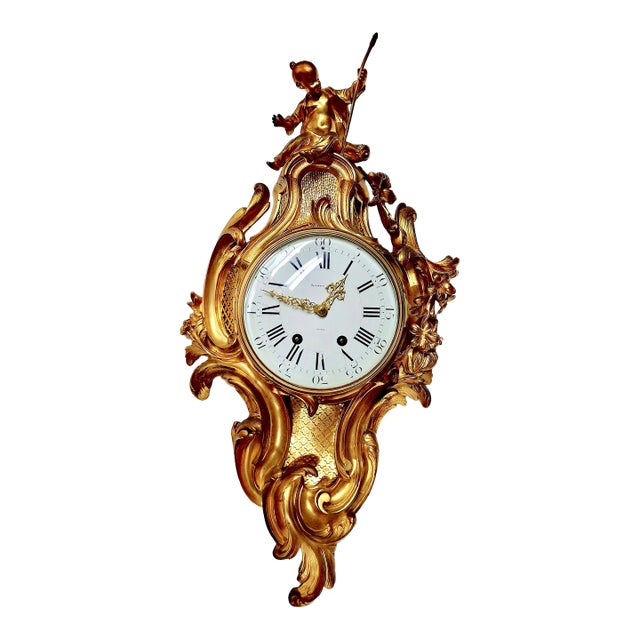 A French Louis XV-style Cartel Wall Clock Retailed by Tiffany & Co. For Sale