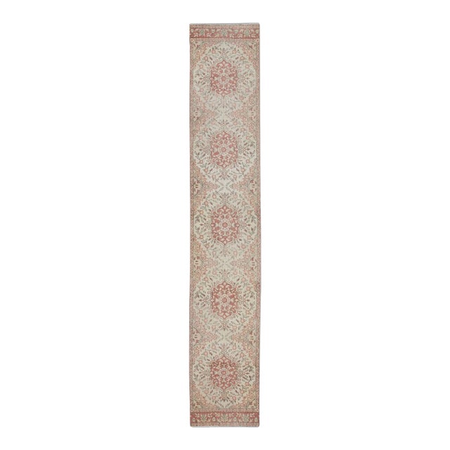 1960s Pink Vintage Turkish Runner 2'3" X 13' For Sale