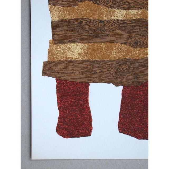 Enrico Baj, Composition, 1962, Original Embossed Lithograph For Sale - Image 5 of 14