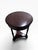 Wood Theodore Alexander Burl Wood Accent / Martini Table With Drawer & Engraved Metal Supports For Sale - Image 7 of 10