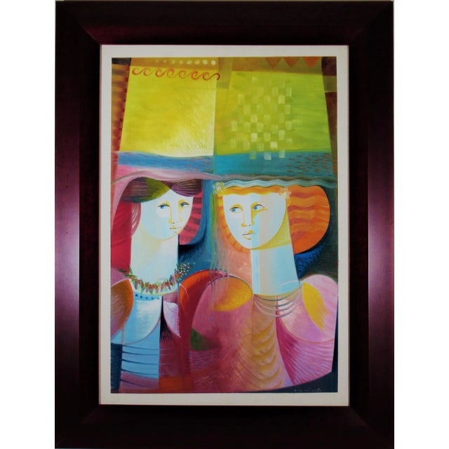 Paint Vittorio Maria Di Carlo, Le Amiche For Sale - Image 7 of 7