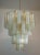 Large Vintage Italian Chrome and Opaline, Amber, and Clear Murano Glass Chandelier, 1980s For Sale - Image 12 of 12
