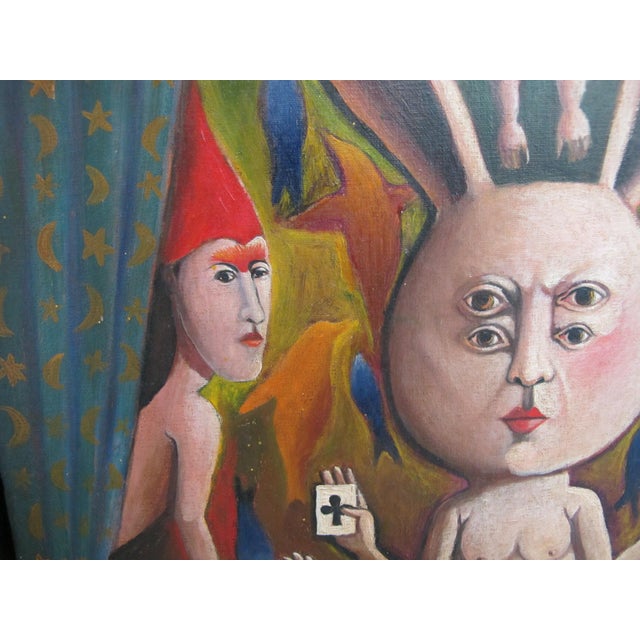Sergio Bustamante Surreal Illusionist Rabbit Painting 'Reason Behind the Designs' For Sale In Portland, OR - Image 6 of 13