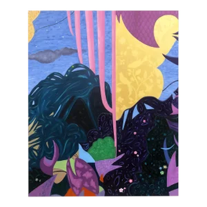 "Sweet Dreams Are Made of This" Contemporary Original Abstract Acrylic Painting by Albert Leon Sultan