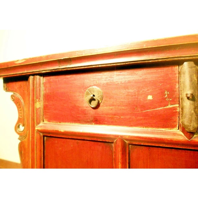 Early 19th Century Antique Chinese Ming Altar Cabinet, Cypress Wood, Circa 1800-1849 For Sale - Image 5 of 11