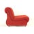 Vintage Space Age Modular or Sectional Curved Sofa in Red Fabric, Tatra Czechoslovakia 1970s, Set of 4 For Sale - Image 12 of 17