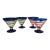 1990s Kosta Boda Royal Caribbean Hand Blown Martini-Margarita-Dessert Glasses - Set of 4 For Sale