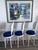 Hollywood Regency Set of 3 Venetian Grotto Style Carved Shell-Back Counter Stools – Newly Upholstered For Sale - Image 3 of 9