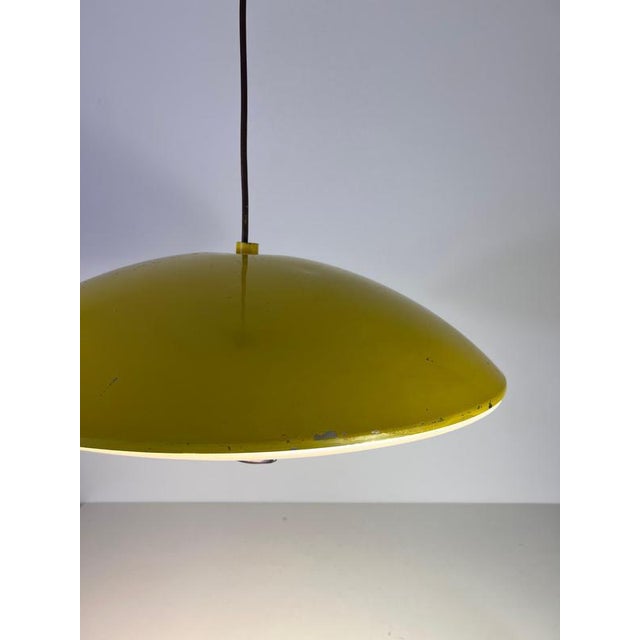 Italian Yellow Pendant Lamp, 1950s For Sale - Image 11 of 12