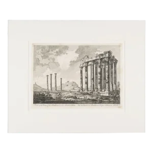 A View of the Ruins of the Pantheon Built by Adrian at Athens by Julien-David Le Roy, 1758