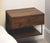 Floating Nightstand With Drawer, Solid Walnut Wall Mounted Bedside Table, Narrow Minimalist Bedroom Nightstand For Sale - Image 9 of 10