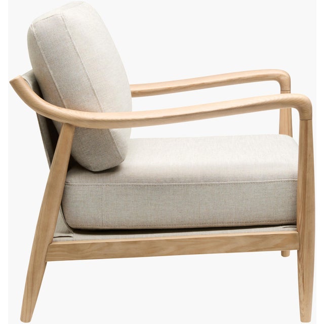 Textile Becki Owens x SURYA Gaviota Accent Chair Beige For Sale - Image 7 of 9