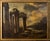 Unknown, Roman Architectural Capriccios, Oil On Canvas, Set of 2 For Sale - Image 3 of 11