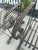 Salterini Vintage Mid-Century Era Southwest Spanish Revival Wrought Iron Large Patio Garden Chairs Pair For Sale - Image 4 of 6