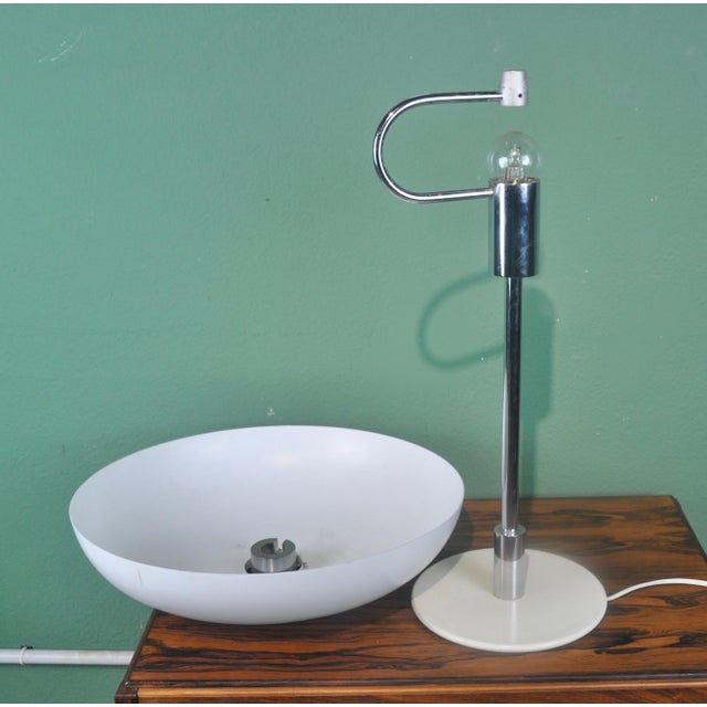 Metal Table Lamp by Jorgen Moller for Royal Copenhagen, 1990s For Sale - Image 7 of 15