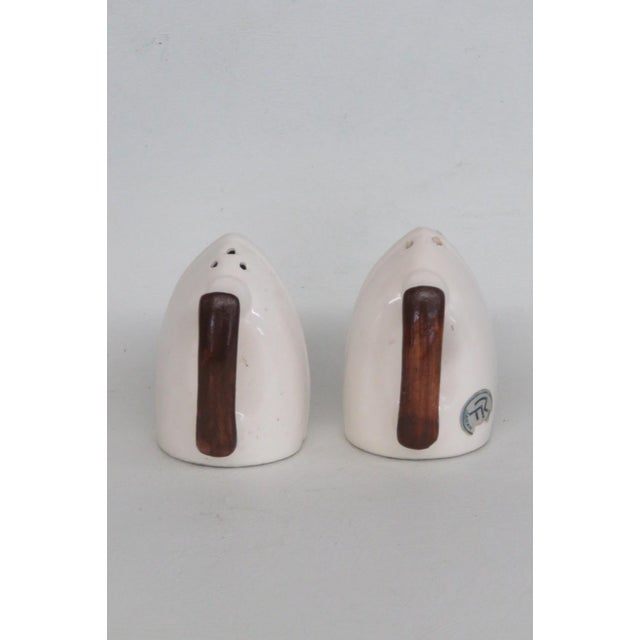 Mid 20th Century Mid 20th Century Iron Shaped Salt and Pepper Shaker 2 Pair With Rooster Motif For Sale - Image 5 of 13