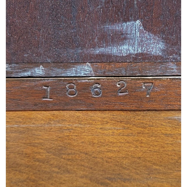 Antique American Chippendale Style Mahogany Breakfront Bookcase For Sale - Image 17 of 18