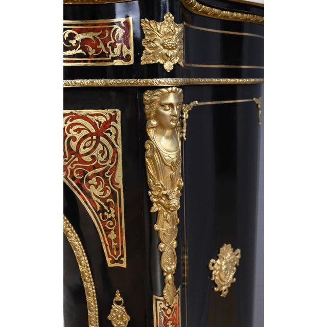 19th Century Napoleon III Boulle Marquetry Console Table from Maison Coignerai For Sale - Image 9 of 18