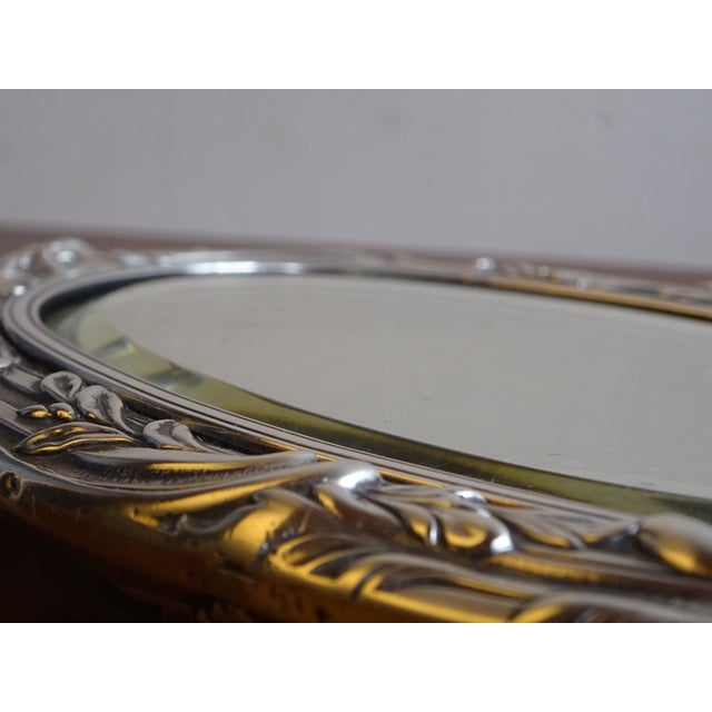 Silver Hand Mirror, 1890s For Sale - Image 18 of 18
