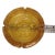 Gold Vintage Mid-Century Honey Anchor Hocking Golden Amber Glass Round Ripple Ashtray Trinket Dish or Catchall For Sale - Image 8 of 9
