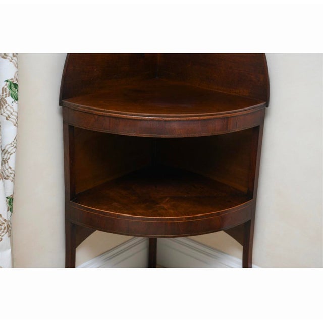 Traditional Early 20th Century Empire Style Mahogany Corner Etagere For Sale - Image 3 of 5