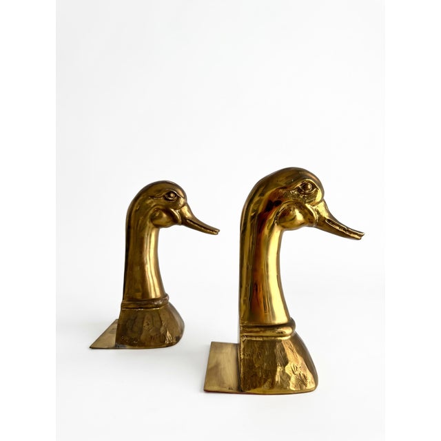 Gold Almazán Patinated Brass Bookends, 1970s, Set of 2 For Sale - Image 8 of 8
