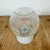 Industrial Vintage White Porcelain and Glass Ceiling Light, 1970s For Sale - Image 3 of 14