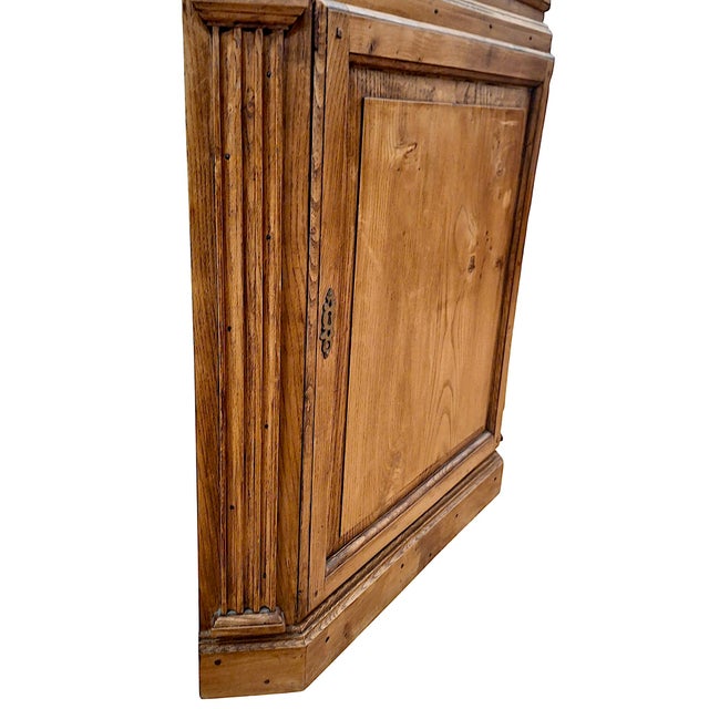 American Traditional Corner Cabinet With Architectural Detailing For Sale - Image 9 of 14