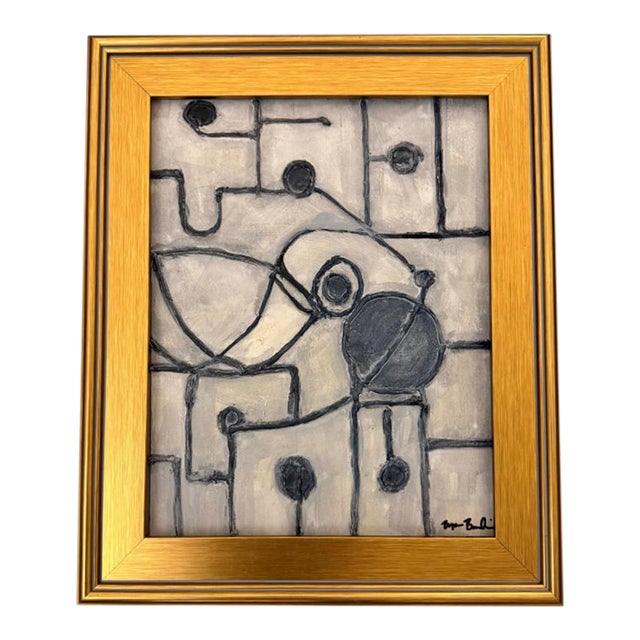 Contemporary Abstract Expressionist Painting by Bryan Boomershine Framed For Sale