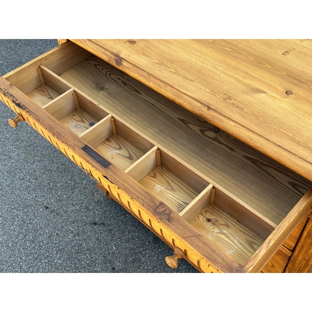 Pine Chest of Four Drawers, Denmark For Sale - Image 11 of 15
