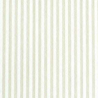Schumacher Edwin Stripe Narrow Wallpaper in Naturelle For Sale