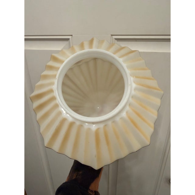 Metal Vintage Shabby Chic Floral Light Fixture For Sale - Image 7 of 10