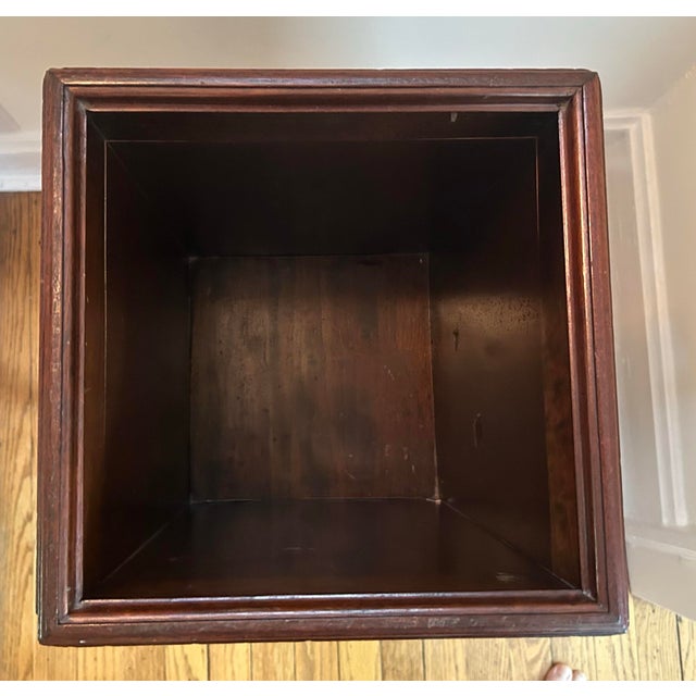 Mid Century Mahogany Equestrian Waste Bin For Sale In Chicago - Image 6 of 8