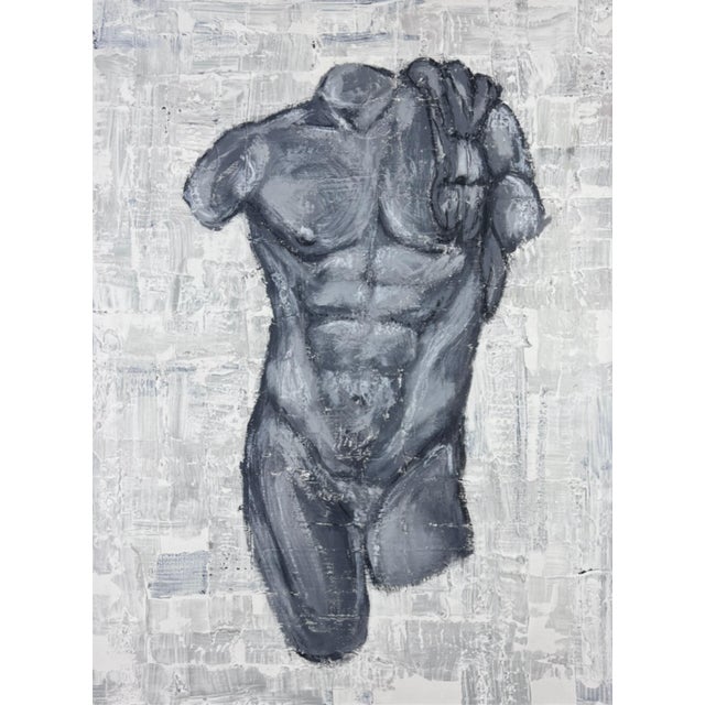 In collaboration with my husband, John Velo, this piece explores the classical male torso through a modern, textural...