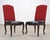 Ruby Red Set of Ten Ralph Lauren Noble Estate Leather Dining Chairs For Sale - Image 8 of 18