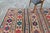 Tribal 1880s Antique Large Kilim Rug Geometric Red Cream Blue Navy Wool Flatwoven Rug - 5'2" X 8'9" For Sale - Image 3 of 10