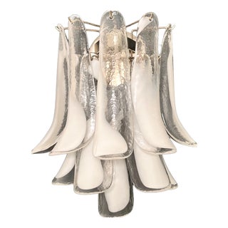 Vintage Italian Murano Wall Lights in the style of Mazzega, 1990s, Set of 2 For Sale