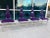Memphis Style Dining Chairs in Purple & Green Microsuede Upholstered Panels For Sale - Image 11 of 13