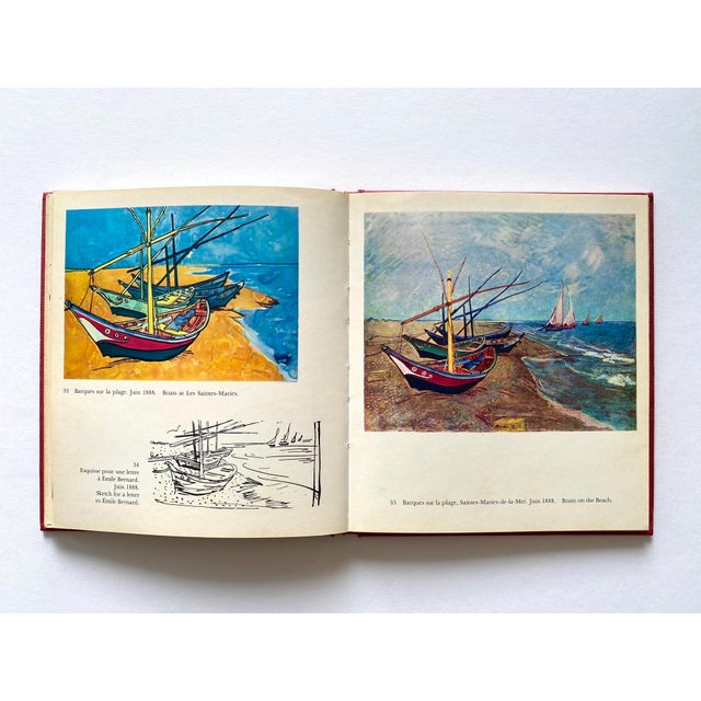 Paper Vincent Van Gogh Vintage 1975 First Edition Postimpressionist Lithograph Print Hardcover Modern Art Book For Sale - Image 7 of 18