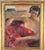 Red Impressionist Portrait of a Woman in Red Dress, Oil Painting, Framed For Sale - Image 8 of 9