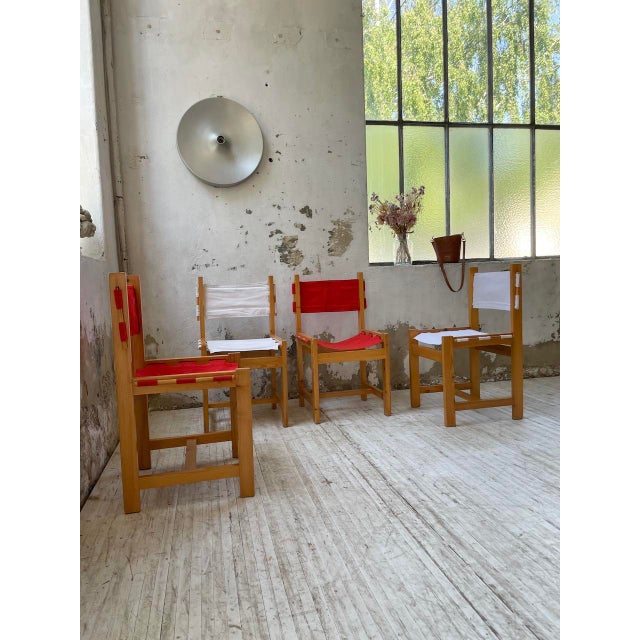 Vintage Pine Chairs, 1980s, Set of 4 For Sale - Image 15 of 18