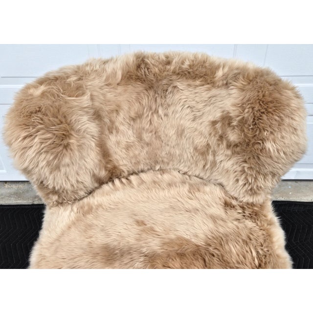 Natures Collection Ethan Puffy Lounge Chair, New Zealand Sheepskin For Sale - Image 6 of 13