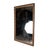 Brown 1950s Bamboo Style Linen Wood Frame Mirror Large For Sale - Image 8 of 8